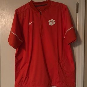 Nike men’s CLEMSON short sleeve quarter zip XL